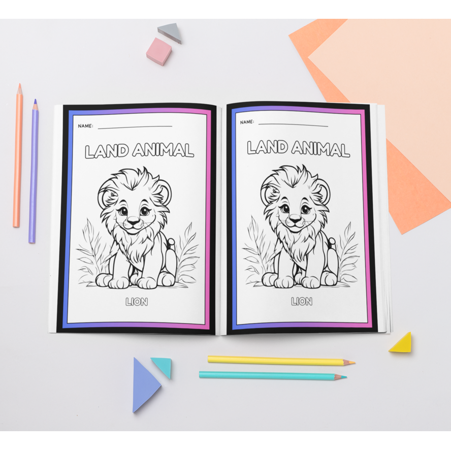 Colouring Animals Book