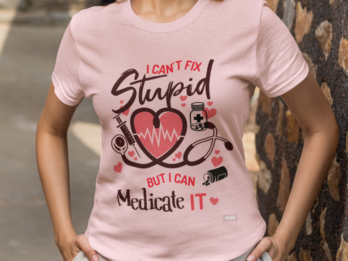 Funny Gift for Pharmacist I can't Fix Stupid But I Can Medicate It Pharmacy Mom Female Pharmacy Technician Birthday Gift